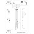 PRYSM Lámpara colgante 3P blanca + 3x bombilla LED G9 4000K Frío 4,5W 460lm