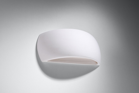 PONTIUS aplique de cerámica blanco + 1x bombilla LED G9 3000K Warm 4.5W 510lm