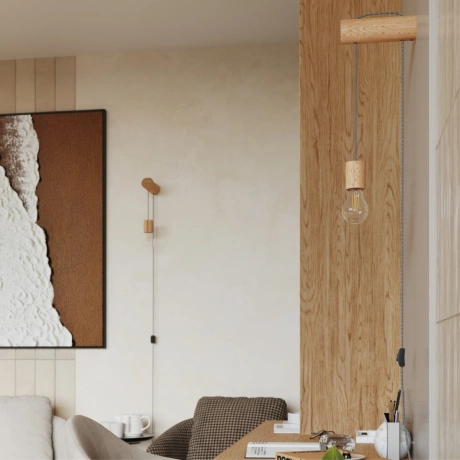 Aplique NIMBI E27 con interruptor