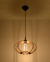 MANDELINO lámpara colgante madera natural + 1x bombilla LED E27 3000K cálida 7.5W 620lm