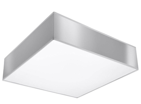 Plafón de techo HORUS 35 GRIS + 2x bombilla LED E27 3000K Cálida 7,5W 620lm