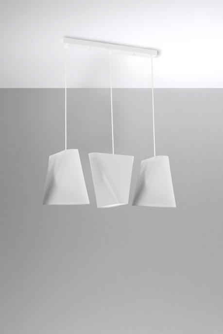 Lámpara de araña BLUM 3 blanca + 3x bombilla LED E27 4000K Fría 7,5W 650lm