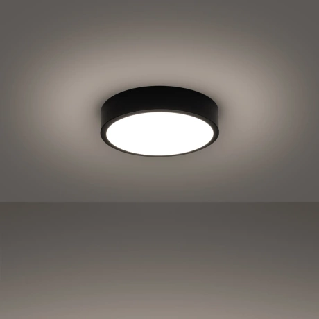 Plafón ONYX 30 negro LED 3000K
