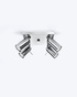 Plafond RING 4 cromado + 4x bombilla LED GU-10 3000K Cálido 7W 620lm