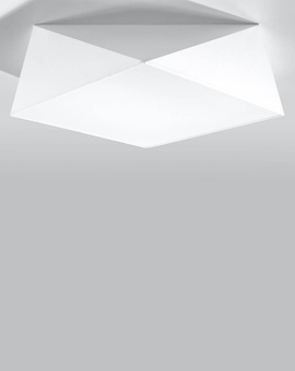 Plafond HEXA 45 BLANCO + 3x Bombilla LED E27 4000K Fría 7,5W 650lm