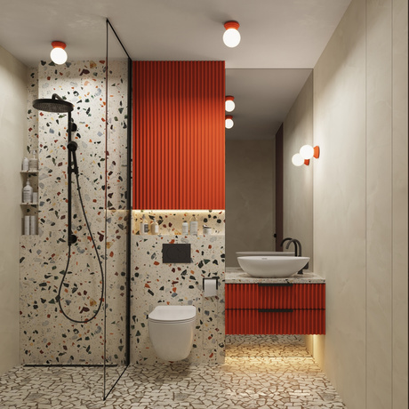 Aplique ZORI melocotón IP44