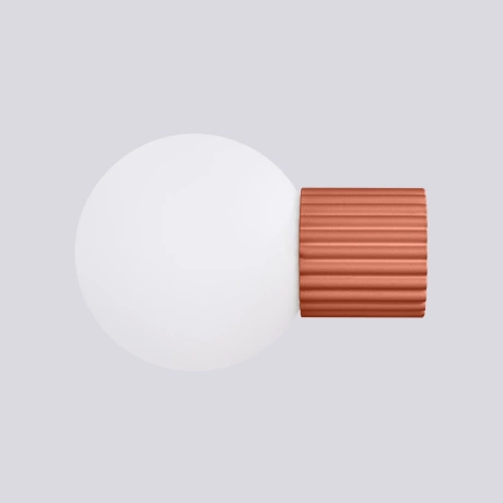 Aplique HALO rojo ocra IP44