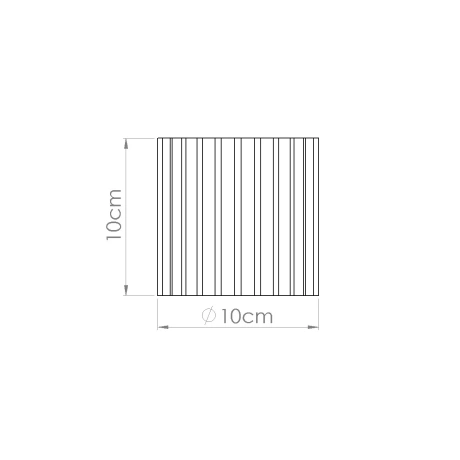 Plafón AURA 1 blanco GU10