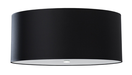 Plafond OTTO 70 negro + 6x bombilla LED E27 3000K Cálida 7,5W 620lm