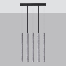 Lámpara colgante PASTELO 5L hormigón