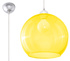 BOLA lámpara colgante amarilla + 1x bombilla LED E27 3000K Cálida 7,5W 620lm