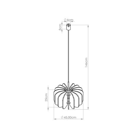 Lámpara colgante MULA 45 beige