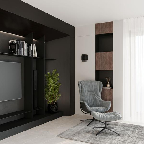 Aplique HESTIA negro + 1x bombilla LED G9 3000K Warm 4.5W 510lm