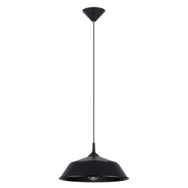 Lámpara colgante FRIKA negra + 1x bombilla LED E27 3000K Cálida 7,5W 620lm