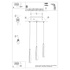 PRYSM Lámpara colgante 3L blanca + 3x bombilla LED G9 3000K Cálida 4,5W 450lm