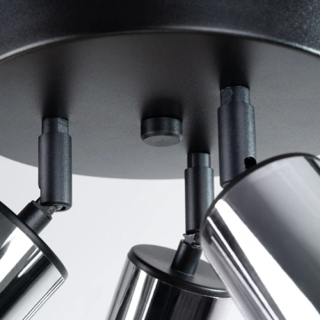 Lámpara de techo WINX 3P negro/cromo