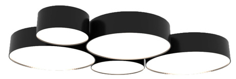 Plafón de techo ARENA 45 GRIS + 3 bombillas LED E27 3000K Cálido 7,5W 620lm