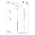 ARCHE Lámpara colgante 1 blanco + 1x bombilla LED G9 4000K Frío 4,5W 460lm