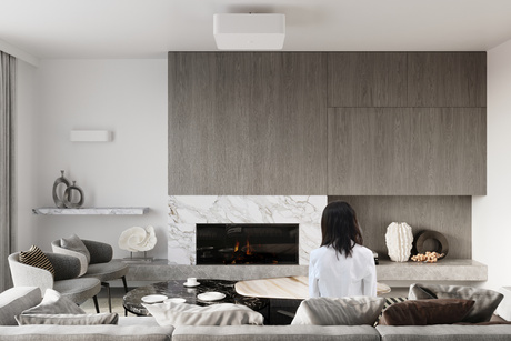 Plafond LOKKO 45 blanco + 5x Bombilla LED E27 3000K Cálida 7,5W 620lm