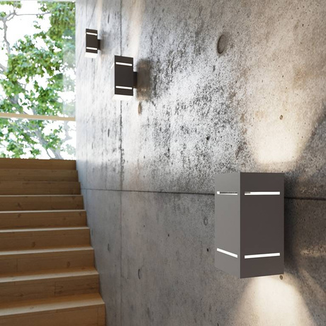 Aplique BLOCCO gris + 1x bombilla LED G9 3000K Cálida 4,5W 510lm