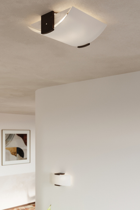 Plafond EMILIO + 2x bombilla LED E27 4000K Fría 7,5W 650lm