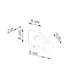 WINX Aplique negro/cromo + 1x bombilla LED GU-10 3000K Cálido 7W 510lm