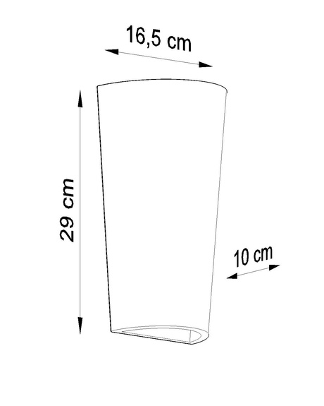 Aplique de cerámica LANA blanco + 1x bombilla LED E27 3000K Cálida 7,5W 620lm