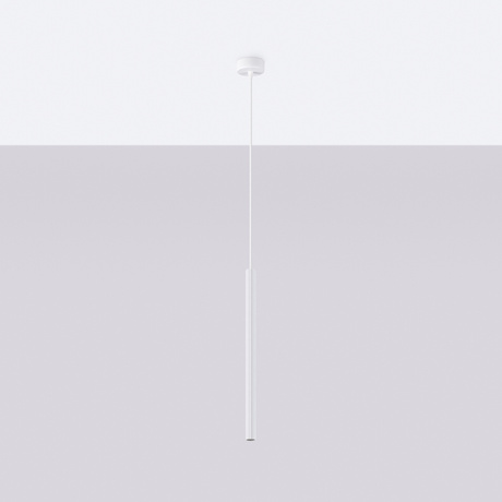 ARCHE Lámpara colgante 1 blanco + 1x bombilla LED G9 4000K Frío 4,5W 460lm