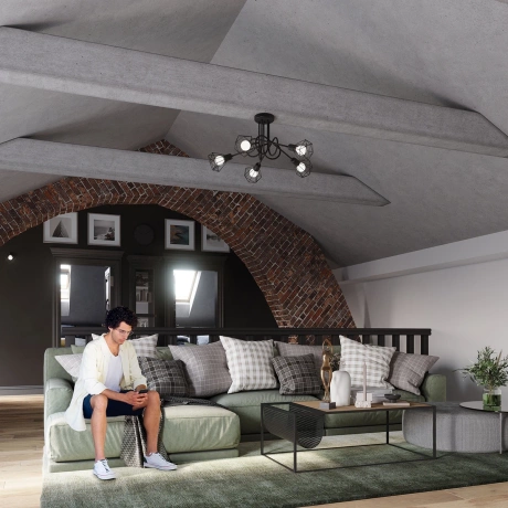 Araña ARTEMIS 5S negra