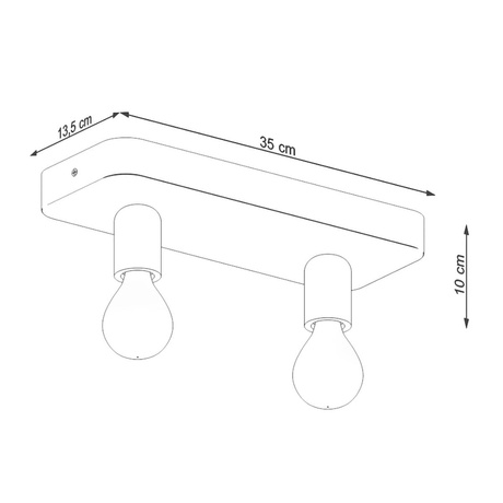 Lámpara de techo TAVO 2