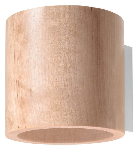 Aplique ORBIS madera natural + 1x bombilla LED G9 3000K cálida 4,5W 510lm