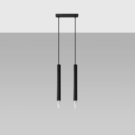 Lámpara colgante WEZYR 2 negra