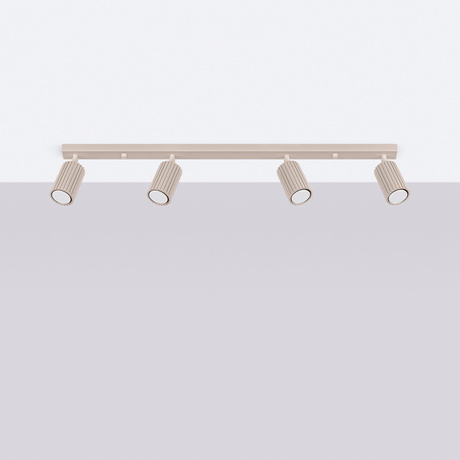 Lámpara de techo KARBON 4L taupe