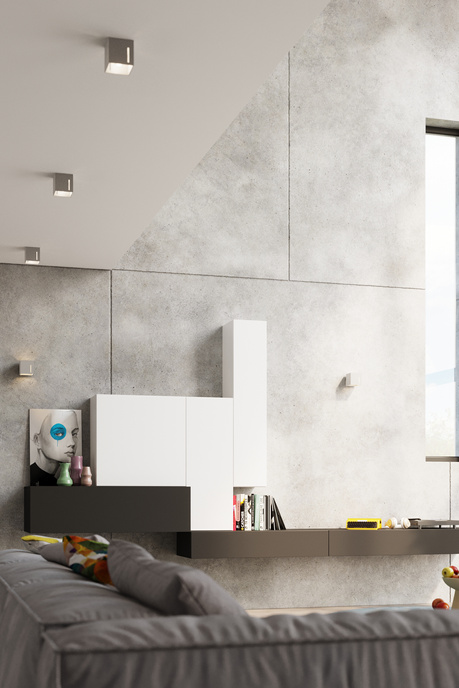 Plafond PIXAR gris + 1x bombilla LED G9 4000K Fría 4,5W 530lm