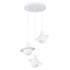 Lámpara colgante HYPERION 3P blanca + 3x bombilla LED G9 3000K Cálida 4,5W 450lm