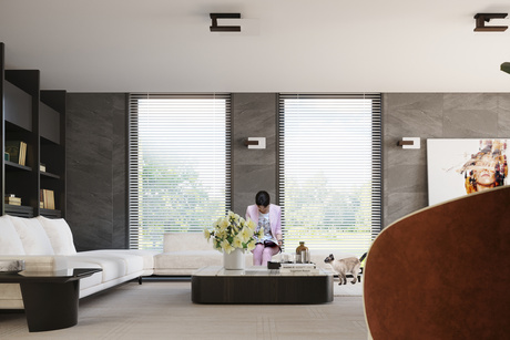 Plafond LAPPO wenge + 2x bombilla LED E27 4000K Fría 7,5W 650lm