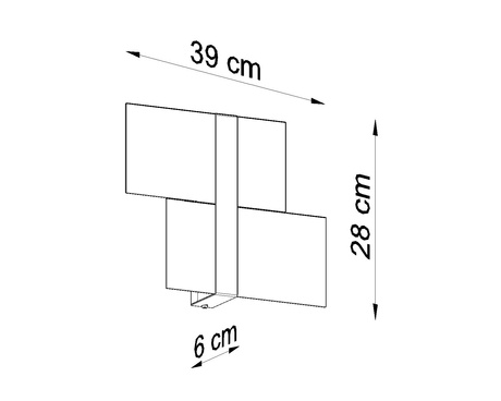 Lámpara de pared MASSIMO cromo + 2x bombilla LED G9 3000K Cálida 4,5W 510lm