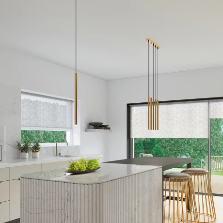 Lámpara colgante PASTELO 5P oro