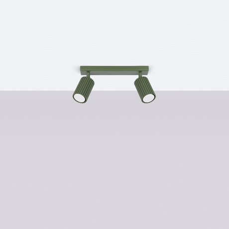 Lámpara de techo KARBON 2 verde oliva