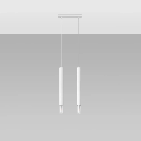 Lámpara colgante WEZYR 2 blanca