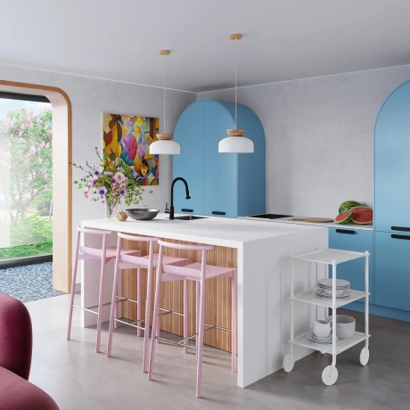 Lámpara colgante MARION blanca