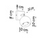 Aplique OCULARE 1 blanco + 1x bombilla LED GU-10 3000K Cálido 7W 620lm