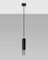 LOOPEZ 1 lámpara colgante negro/cromo + 1x bombilla LED GU-10 4000K fría 7W 630lm