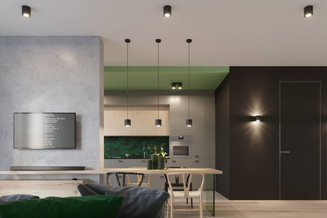 Aplique ORBIS negro + 1x bombilla LED G9 3000K Warm 4.5W 510lm