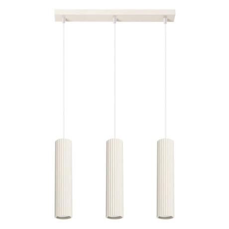 Lámpara colgante KARBON 3L beige