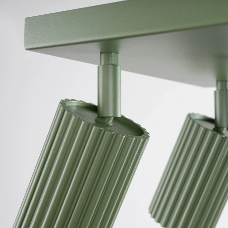 Lámpara de techo KARBON 4 verde oliva