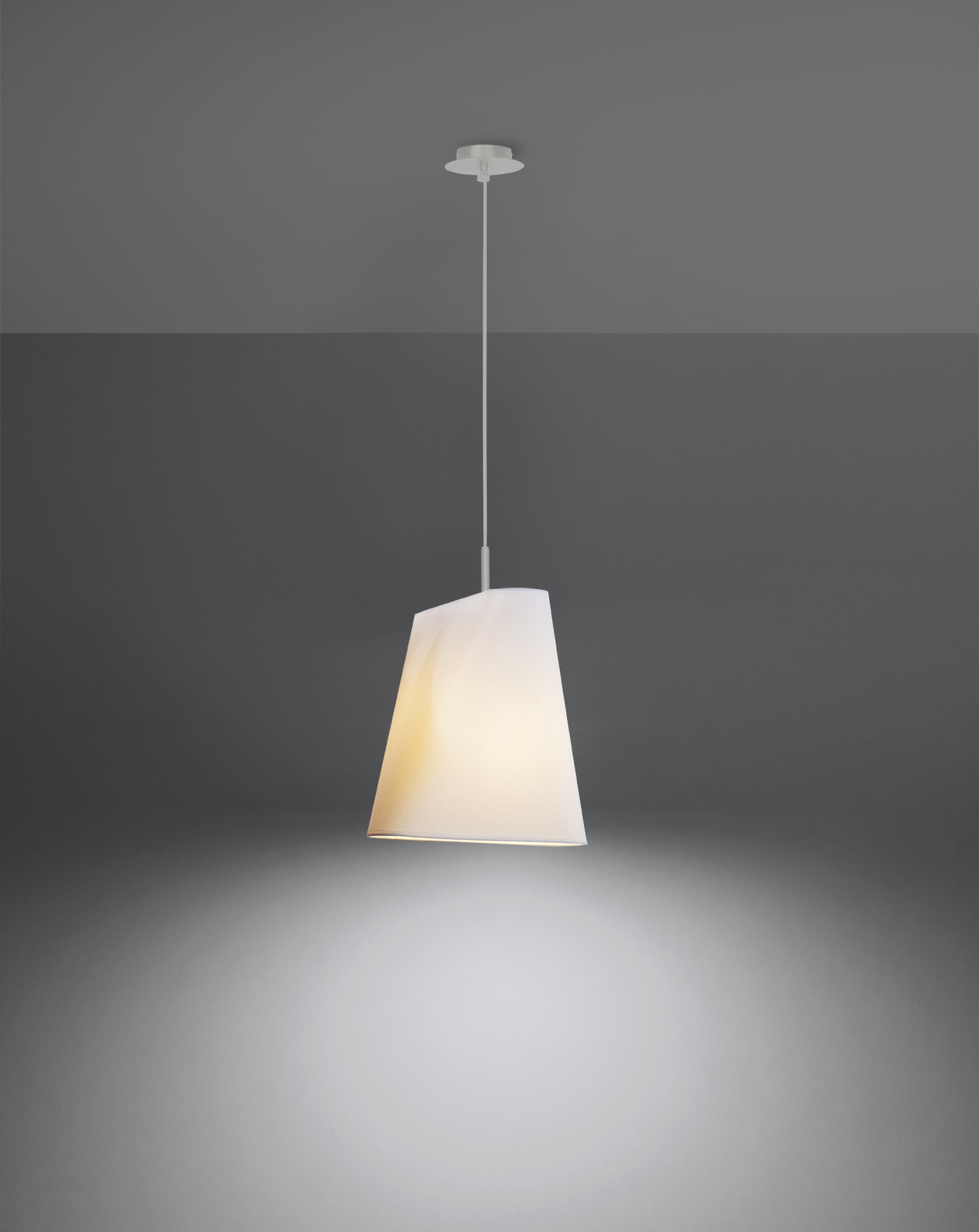 Lámpara de araña BLUM 1 blanco + 1x bombilla LED E27 3000K Cálido 7,5W 620lm