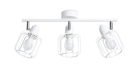 BELUCI 3 plafond blanco + 3x bombilla LED E14 3000K Warm 7.5W 620lm