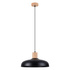 Lámpara colgante INDY negra + 1x bombilla LED E27 4000K Frío 7,5W 690lm