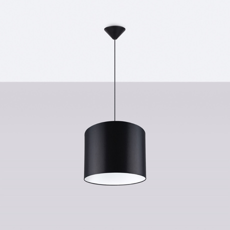 Lámpara colgante NOVA 30 negra + 1x bombilla LED E27 4000K Frío 7,5W 690lm